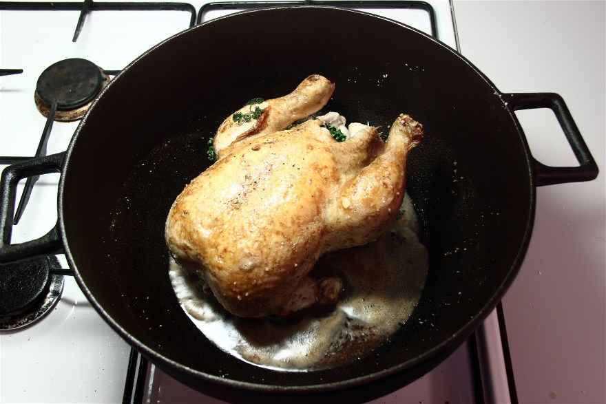 Gammeldags kylling med agurkesalat ... klik for at komme tilbage