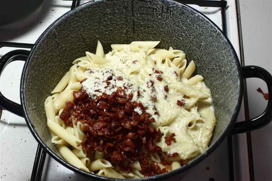 Original pasta carbonara ... klik for at komme tilbage
