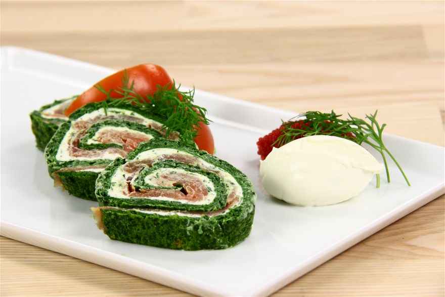 Spinatroulade med røget laks 02 ... klik for at komme tilbage