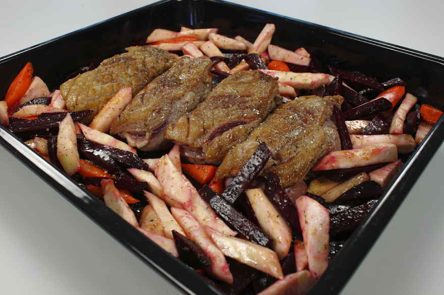 Lammeculotte, rødvinssovs og saltkartofler ... klik for at komme tilbage