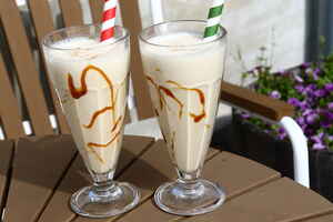 Banan/karamel milkshake