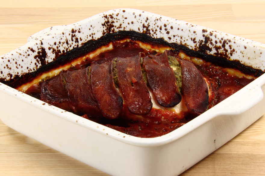 Kalkunbryst i baconsvøb ... klik for at komme tilbage