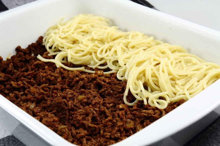 Spaghetti i fad ... klik for at komme tilbage
