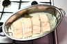 Kogt laks med kaviarsauce ... klik på billedet for at komme tilbage