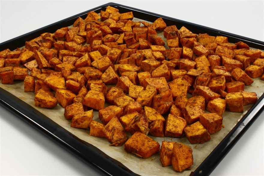 Bagt græskarsalat med nødder ... klik for at komme tilbage