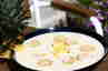 Ananaskoldskål - Kærnemælkskoldskål med frisk ananas ... klik på billedet for at komme tilbage