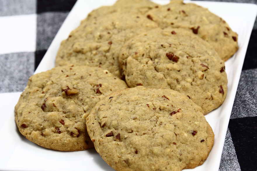 Butter pecan cookies - Cookies med pekan nødder ... klik for at komme tilbage