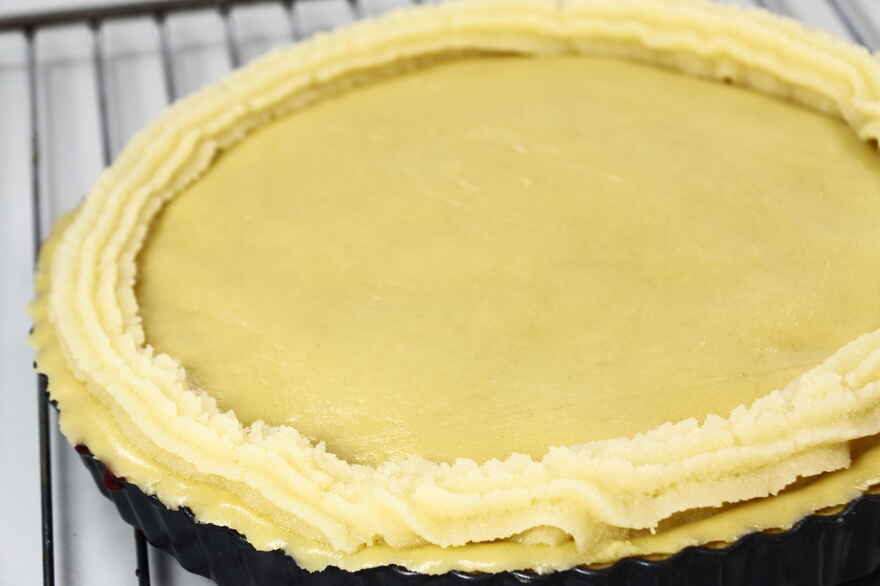 Hindbærsnittetærte ... klik for at komme tilbage