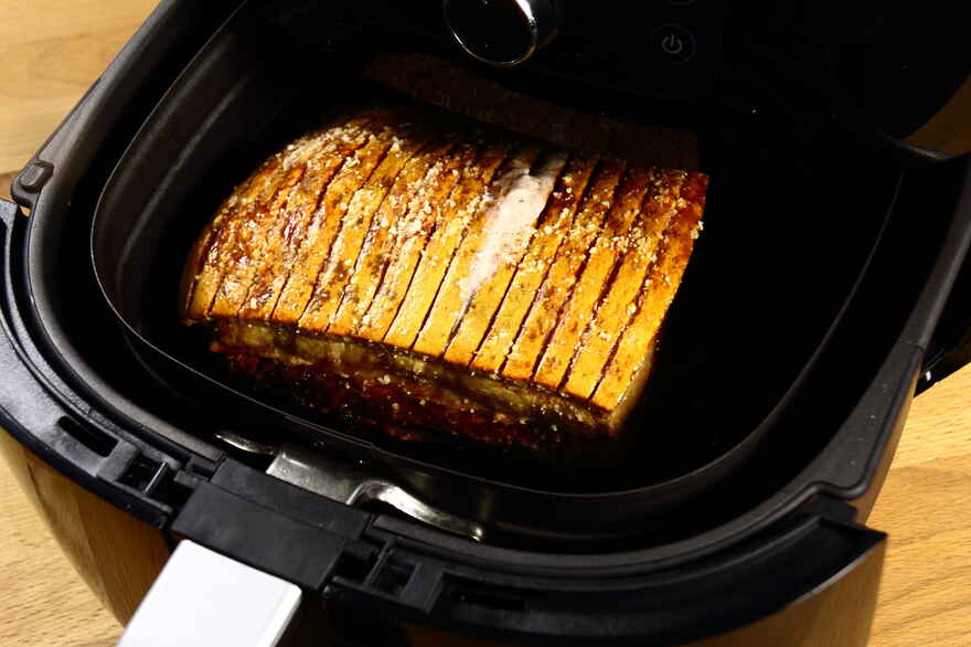 Flæskesteg i airfryer - opskrift - Kogebog