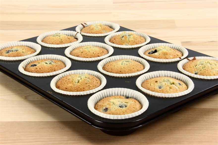 Blåbær muffins med marcipan ... klik for at komme tilbage