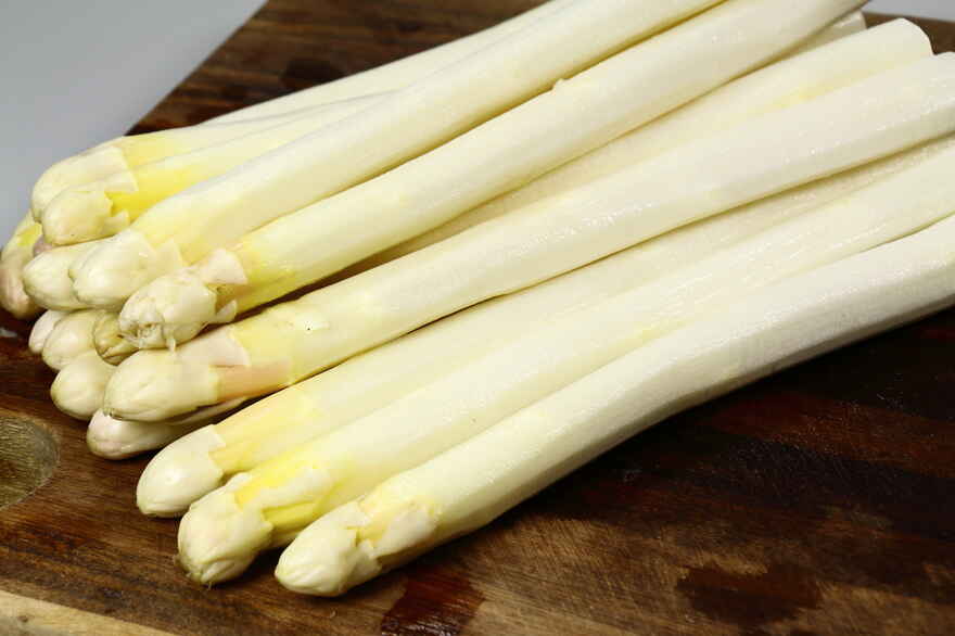 Hvide asparges med rejer og Sauce Mousseline ... klik for at komme tilbage