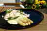 Hvide asparges med rejer og Sauce Mousseline ... klik på billedet for at komme tilbage