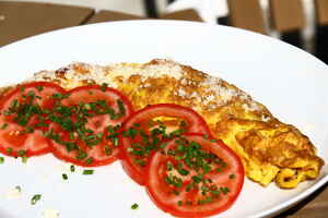 Omelet med ost og skinke, billede 4 Omelet med ost og skinke, billede 4