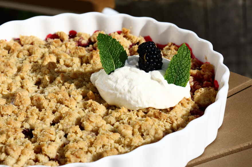 Brombærcrumble ... klik for at komme tilbage