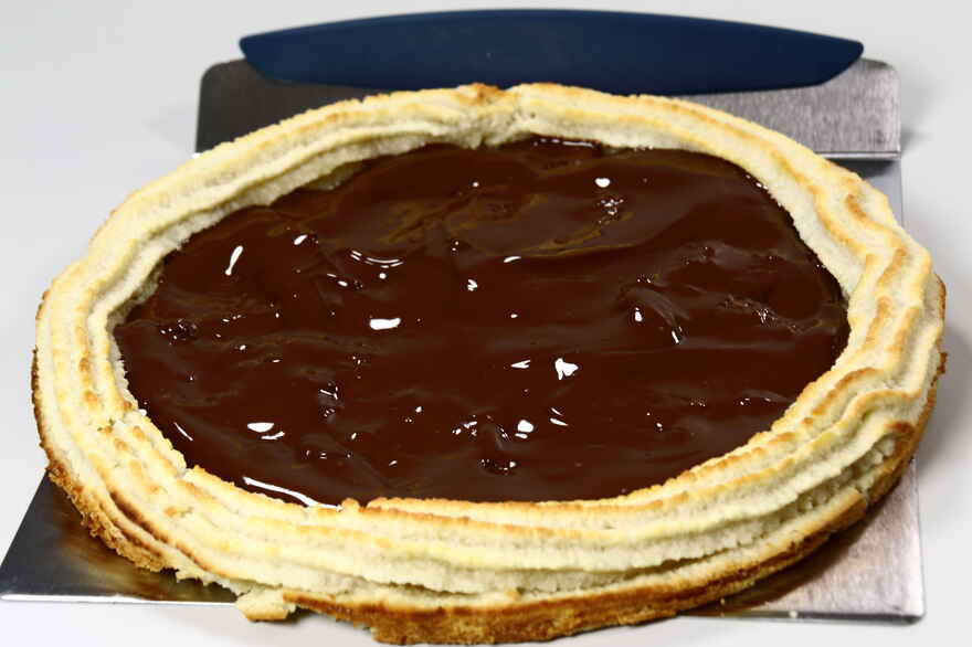 Kransekagetærte med frugt ... klik for at komme tilbage