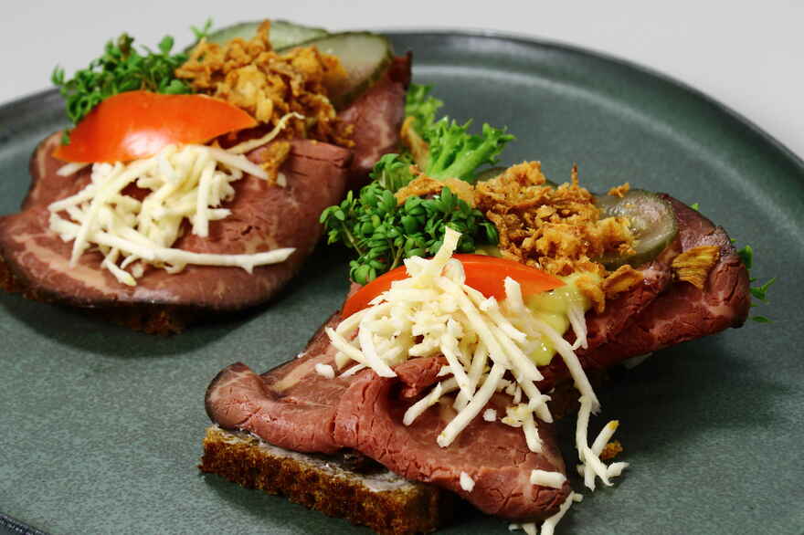 Roastbeef smørrebrød ... klik for at komme tilbage