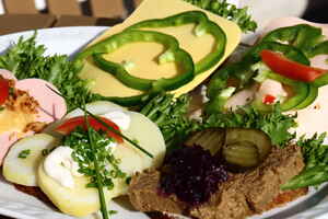 Vegansk smørrebrød, vegetar, billede 4