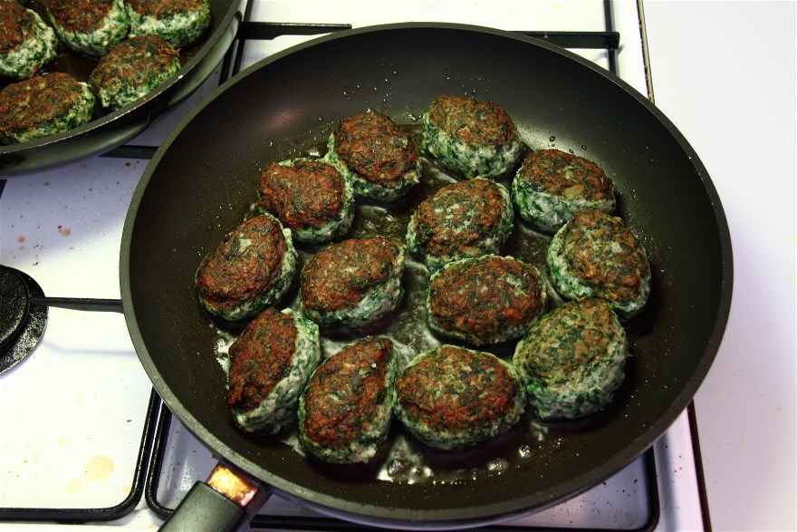 Spinatfrikadeller ... klik for at komme tilbage