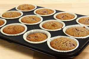 Hindbær/makron muffins, billede 4