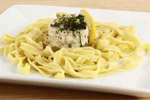 Hvidvins dampet torskefilet med tagliatelle, billede 4