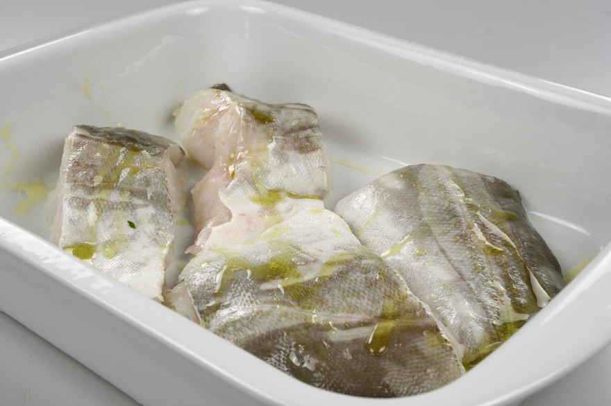 Bagt torsk med karrysauce og friske asparges ... klik for at komme tilbage