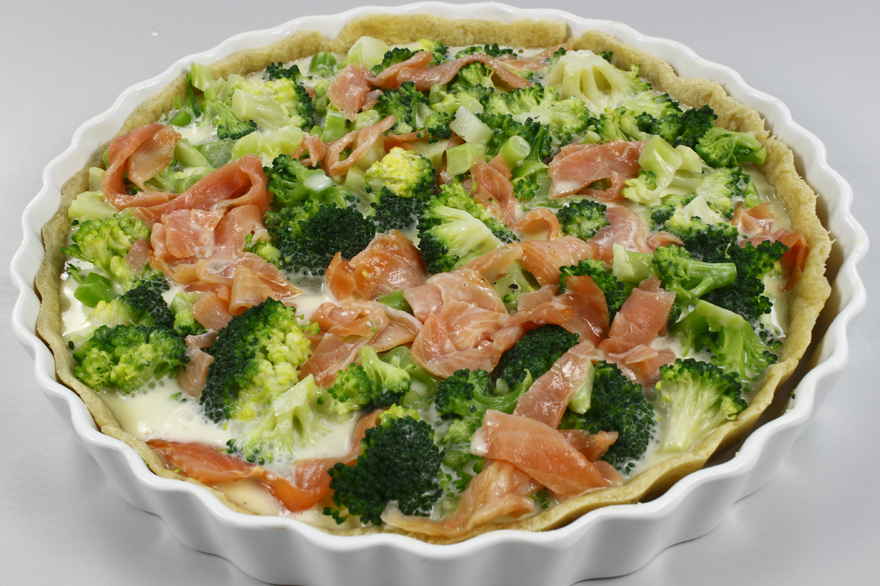 Broccolitærte med laks ... klik for at komme tilbage