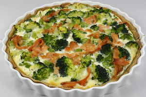 Broccolitærte med laks, billede 4