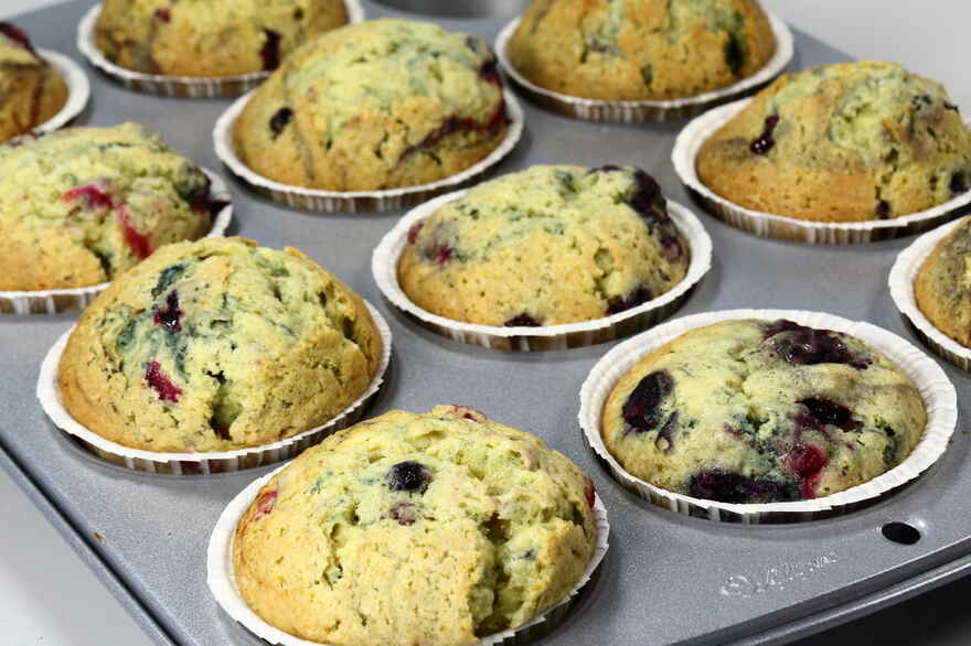 Muffins med skovbær ... klik for at komme tilbage