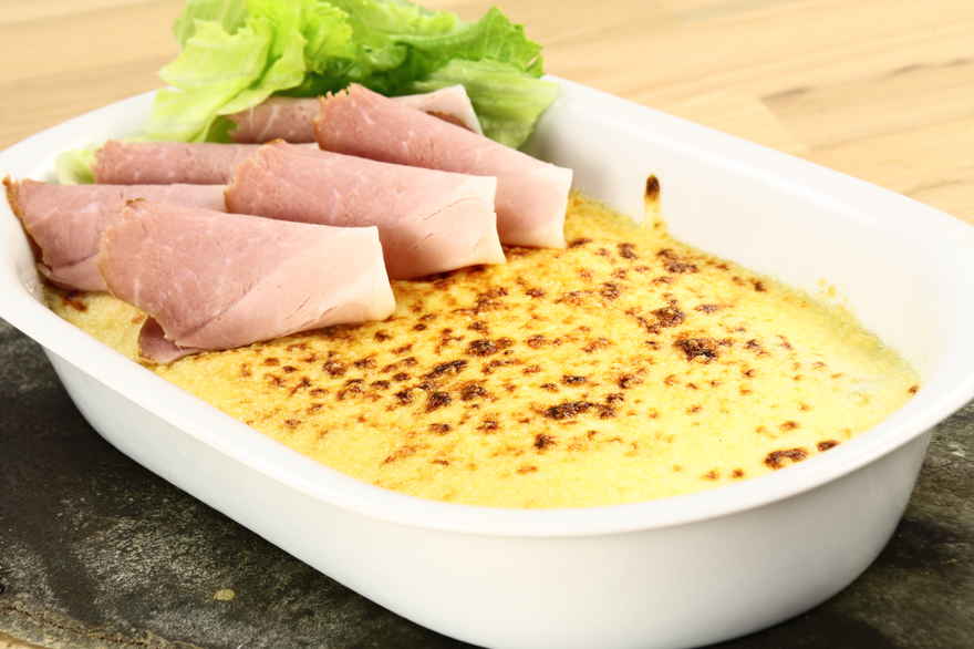 Gratinerede porrer ... klik for at komme tilbage