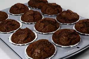 Svampede chokolademuffins, billede 4