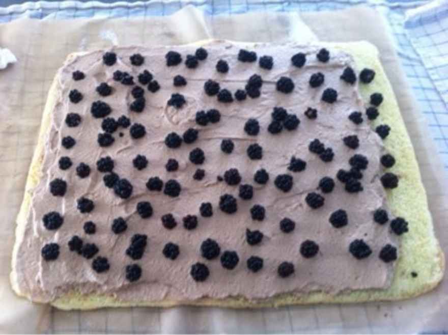 Roulade med chokolademousse ... klik for at komme tilbage