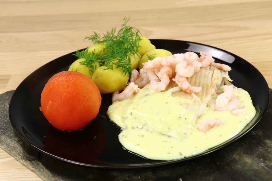 Dampet rokkevinge med hollandaise ... klik for at komme tilbage