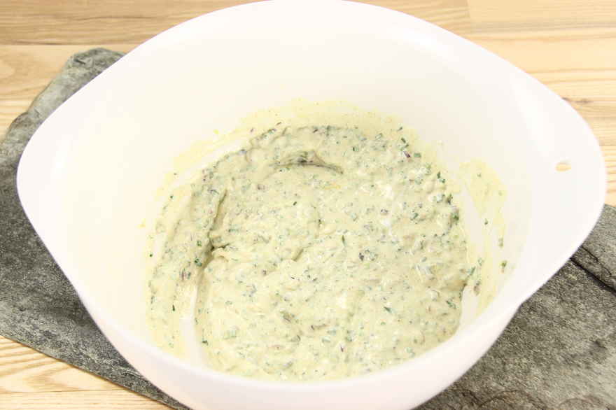 Kold kartoffelsalat med creme fraiche ... klik for at komme tilbage