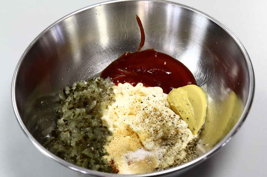 Hjemmelavet burgerdressing ... klik for at komme tilbage