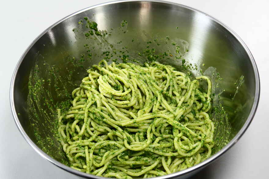 Pesto pasta ... klik for at komme tilbage