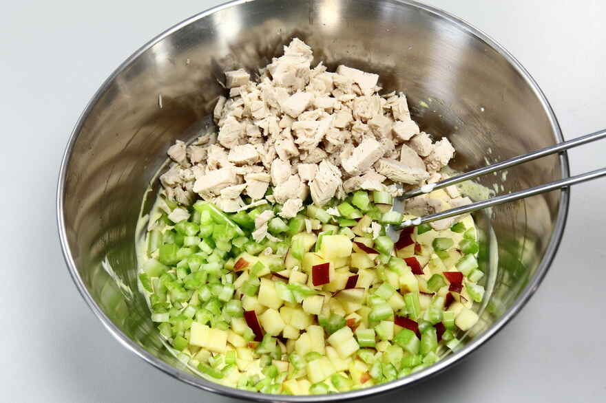Kyllingesalat med karry ... klik for at komme tilbage