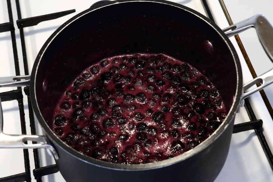 Blåbær cheesecake ... klik for at komme tilbage