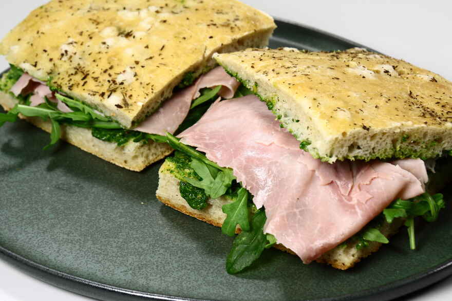 Focaccia sandwich ... klik for at komme tilbage