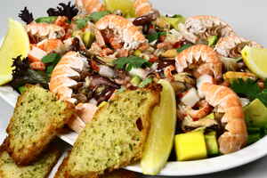 Skaldyrssalat med vinaigrette, billede 4 Skaldyrssalat med vinaigrette, billede 4