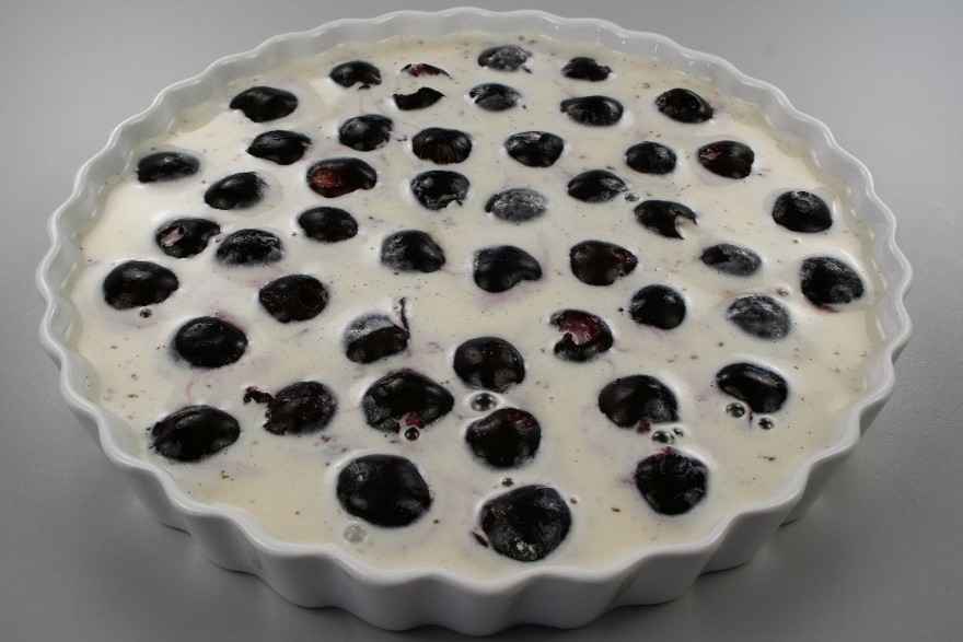 Blomme clafoutis - Fransk dessert kage ... klik for at komme tilbage