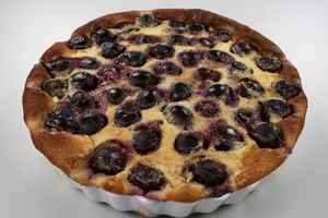 Blomme clafoutis - Fransk dessert kage, billede 4