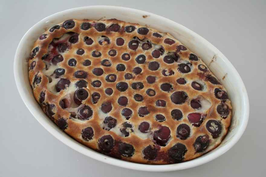 Fransk kirsebær dessert - Clafoutis ... klik for at komme tilbage