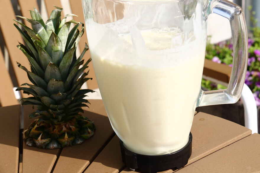 Ananas milkshake ... klik for at komme tilbage