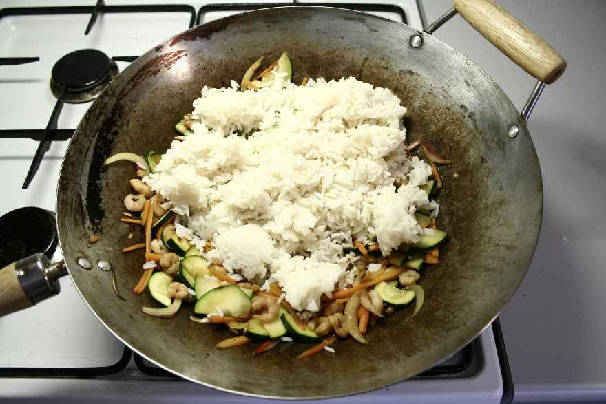 Asiatisk wok med rejer (fedtfattig) ... klik for at komme tilbage