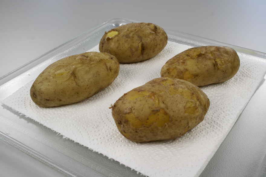 Bagte kartofler (Microovn) ... klik for at komme tilbage