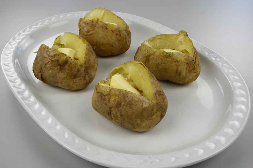 Bagte kartofler (Microovn) ... klik for at komme tilbage