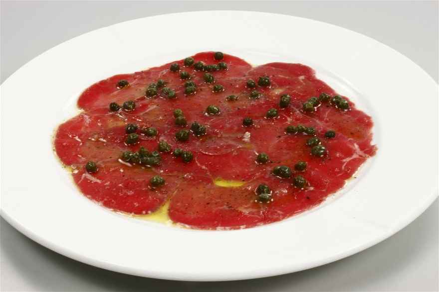 Carpaccio med rucola ... klik for at komme tilbage