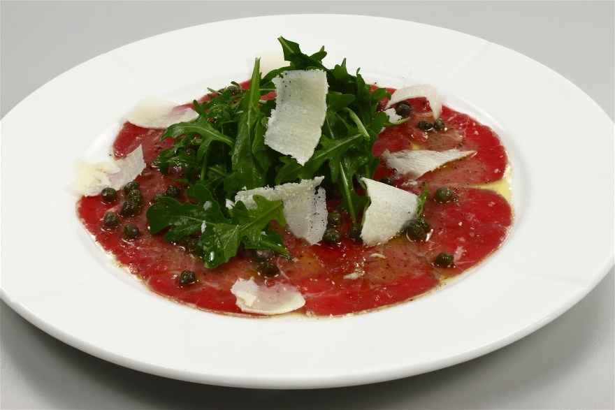 Carpaccio med rucola ... klik for at komme tilbage