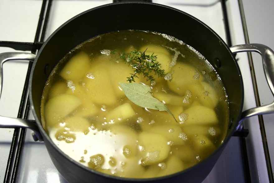 Kartoffelsuppe med squash og porre (Fedtfattig) ... klik for at komme tilbage