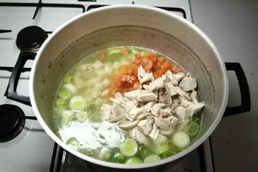 Kyllingesuppe (Fedtfattig) ... klik for at komme tilbage